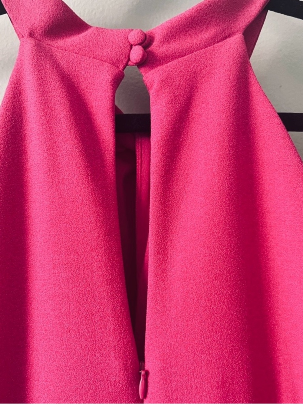 Julia Jordan Hot Barbie Pink Halter Neck Sleeveless Jumpsuit, Size 8 - Picture 3 of 7